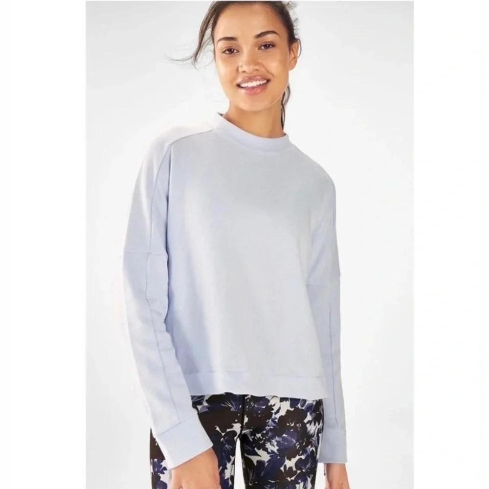 NWT Fabletics Selena Terry High Low Pullover Sweatshirt Size Medium